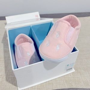 Ralph Lauren soft sole slip ons - Size 4